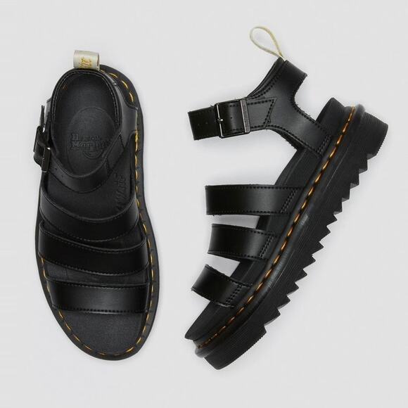 NEW Dr. Martens Vegan Blaire Felix Gladiator Flatform Sandals Black size 11 - Picture 4 of 12
